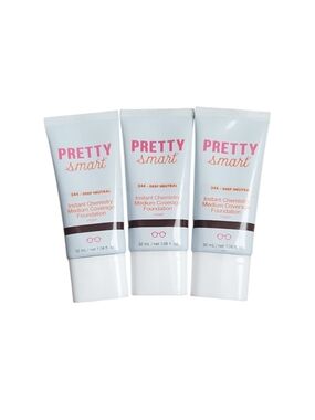 (3) Pretty Smart Instant Chemistry Medium Coverage Foundation Deep Neutral (344)